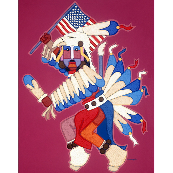 All American Eagle Dancer Print Image