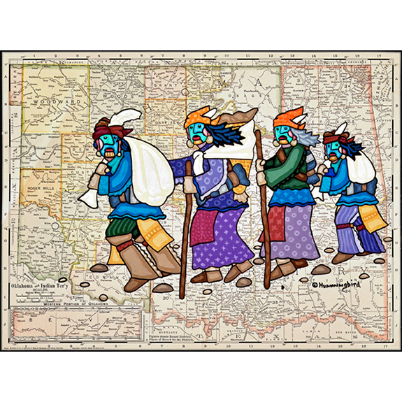Exodus Into Indian Territory Open Edition Print